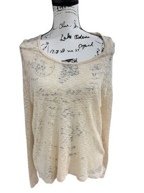 Pink USA Boho Women’s Crochet Lace hoodie 
Cream Size Small